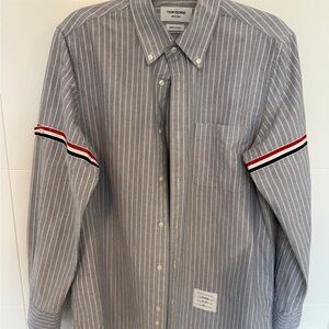 Thom Browne Gray Casual Button Down Shirt